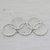 Sterling silver stacking rings, 'Loving Waves' (set of 5) - Sterling Silver Stacking Band Rings (Set of 5) from India (image 2b) thumbail