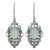 Chalcedony and blue topaz floral dangle earrings, 'Vintage Blossoms' - Vintage Style Earrings in 925 Silver Blue Topaz Chalcedony (image 2a) thumbail