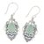 Chalcedony and blue topaz floral dangle earrings, 'Vintage Blossoms' - Vintage Style Earrings in 925 Silver Blue Topaz Chalcedony (image 2d) thumbail