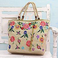 Jute blend tote bag,