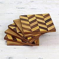 Wood coasters,