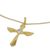 Gold plated cubic zirconia pendant necklace, 'Heavenly Wings' - Gold Plated Cubic Zirconia Cross Pendant Necklace from India (image 2d) thumbail