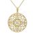 Gold plated peridot pendant necklace, 'Sparkling Vines in Green' - Artisan Crafted Gold Plated Peridot Indian Pendant Necklace (image 2a) thumbail