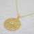 Gold plated peridot pendant necklace, 'Sparkling Vines in Green' - Artisan Crafted Gold Plated Peridot Indian Pendant Necklace (image 2b) thumbail