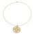Gold plated garnet pendant necklace, 'Sparkling Vines in Red' - Artisan Crafted Gold Plated Garnet Indian Pendant Necklace (image 2c) thumbail