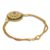 Gold plated amethyst and onyx pendant bracelet, 'Petal Grandeur' - Gold Plated Amethyst and Onyx Pendant Bracelet from India (image 2d) thumbail
