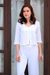 Cropped cotton blouse, 'White Queen' - White Cotton Cropped Blouse from India (image 2) thumbail