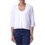 Cropped cotton blouse, 'White Queen' - White Cotton Cropped Blouse from India thumbail