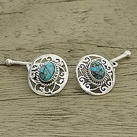 Sterling silver cufflinks,