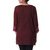 Cotton tunic, 'Flower Chase' - Brown Cotton Tunic Top with Pink Floral Embroidery (image 2c) thumbail