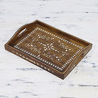 Sheesham wood tray Floral Presentation India