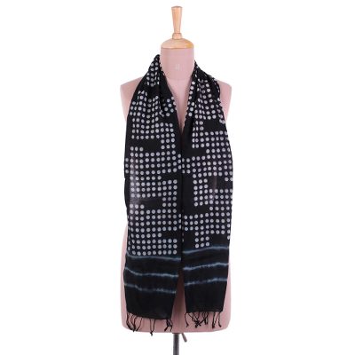 Cotton scarf, Bubble Maze