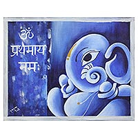 Blue Ganesha India