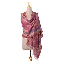 Wool jamawar shawl,