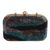 Beaded evening bag, 'Sparkling Waves' - Metallic Beaded Evening Clutch or Shoulder Bag (image 2a) thumbail