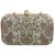 Brocade evening bag, 'Vintage Grace' - Vintage Look Evening Bag with Green Leaf Pattern (image 2a) thumbail