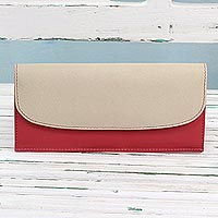 Leather wallet Sleek Beauty in Strawberry India