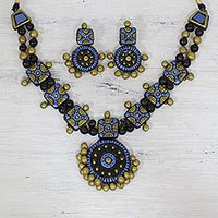 Terracotta jewelry set,