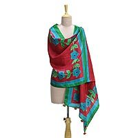 Silk shawl,