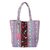Cotton tote handbag, 'Shimmering Beauty' - Multicolor Beaded Cotton Tote Handbag from India (image 2a) thumbail