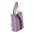 Cotton tote handbag, 'Shimmering Beauty' - Multicolor Beaded Cotton Tote Handbag from India (image 2b) thumbail