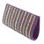 Beaded clutch, 'Evening Stripes' - Multicolored Striped Beaded Clutch Evening Bag from India (image 2c) thumbail
