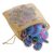 Beaded wool felt ornaments, 'Cerulean Elephants' (set of 4) - Set of Four Wool Beaded Elephant Ornaments from India (image 2d) thumbail