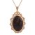 Gold plated seraphinite pendant necklace, 'Earthen Reflection' - Handmade Brown Seraphinite Pendant Necklace from India (image 2c) thumbail