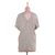 Cotton tunic, 'Duality' - Artisan Handwoven Two-Tone Cotton Tunic from India (image 2e) thumbail