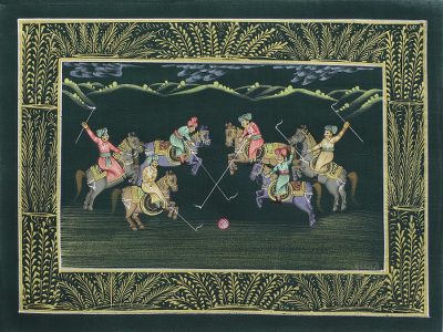 Miniature painting, Polo in the Forest