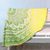 Cotton beach roundie, 'Sun Petals' - Cotton Beach Roundie in Spring Green and Daffodil from India (image 2) thumbail