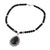 Onyx and cultured pearl pendant necklace, 'Magnificent Midnight' - Handcrafted Onyx and Cultured Pearl Beaded Pendant Necklace (image 2d) thumbail
