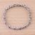 Amethyst link bracelet, 'Beautiful Sparkle' - Amethyst and 925 Silver Link Bracelet from India (image 2b) thumbail