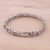 Amethyst link bracelet, 'Beautiful Sparkle' - Amethyst and 925 Silver Link Bracelet from India (image 2c) thumbail