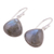 Labradorite dangle earrings, 'Dancing Soul' - Labradorite and Sterling Silver Dangle Earrings from India (image 2c) thumbail