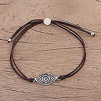 Sterling silver pendant bracelet,