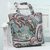 Cotton tote bag, 'Paisley Winter' - Grey Floral and Paisley Embellished Cotton Tote Bag thumbail