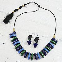 Ceramic jewelry set,