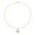 Gold plated blue topaz pendant necklace, 'Golden Tree' - Gold Plated Blue Topaz Tree Pendant Necklace from India (image 2d) thumbail