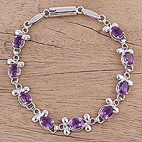Amethyst tennis bracelet,