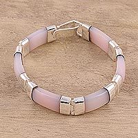 Onyx link bracelet,