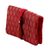 Brocade jewelry roll, 'Flowery Magic in Crimson' - Floral Motif Jewelry Roll in Crimson from India (image 2c) thumbail