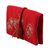 Jewelry roll, 'Floral Brilliance' - Beaded Floral Jewelry Roll in Crimson from India (image 2c) thumbail