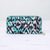 Cotton jewelry travel case, 'Turquoise Waves' - Turquoise Blue Cotton Jewelry Travel Case from India thumbail