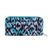 Cotton jewelry travel case, 'Turquoise Waves' - Turquoise Blue Cotton Jewelry Travel Case from India (image 2a) thumbail