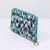 Cotton jewelry travel case, 'Turquoise Waves' - Turquoise Blue Cotton Jewelry Travel Case from India (image 2b) thumbail