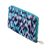 Cotton jewelry travel case, 'Turquoise Waves' - Turquoise Blue Cotton Jewelry Travel Case from India (image 2c) thumbail