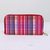 Cotton jewelry travel case, 'Intersection' - Striped Cotton Jewelry Travel Case from India thumbail