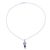 Amethyst and rainbow moonstone pendant necklace, 'Eternal Drop' - Amethyst and Rainbow Moonstone Pendant Necklace from India (image 2a) thumbail