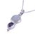 Amethyst and rainbow moonstone pendant necklace, 'Eternal Drop' - Amethyst and Rainbow Moonstone Pendant Necklace from India (image 2c) thumbail